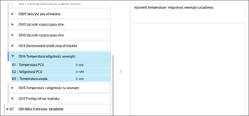 Ilustracja ekranu panela operacyjnego