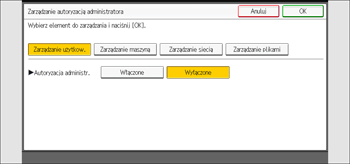 Ilustracja ekranu panela operacyjnego