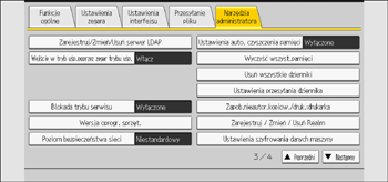 Ilustracja ekranu panela operacyjnego