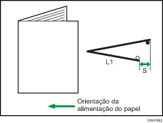 Ilustração de ajuste de posição de dobragem para folheto