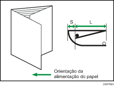 Ilustração de ajuste de posição de dobragem para folheto