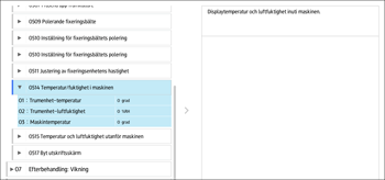 Bild på användarpanelens skärm
