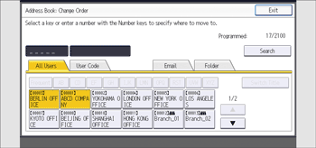 Operation panel screen illustration