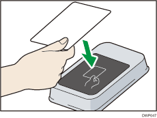 NFC card reader illust