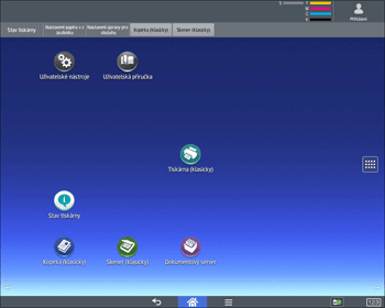 Ilustrace ovládacího panelu