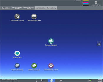 Ilustrace ovládacího panelu