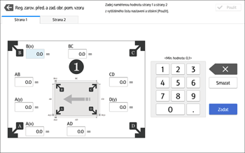 Ilustrace ovládacího panelu