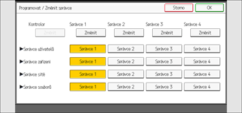 Ilustrace displeje ovládacího panelu