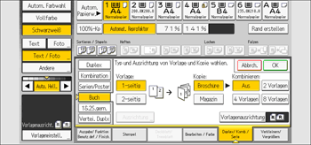 Abbildung Bedienfeld-Display