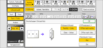 Abbildung Bedienfeld-Display