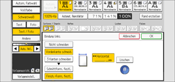 Abbildung Bedienfeld-Display