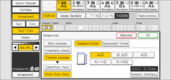 Abbildung Bedienfeld-Display