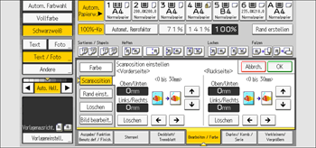 Abbildung Bedienfeld-Display