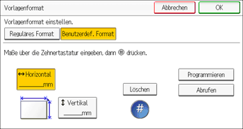Abbildung Bedienfeld-Display
