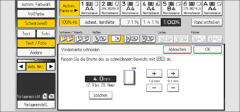 Abbildung Bedienfeld-Display