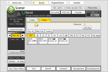 Abbildung Bedienfeld-Display
