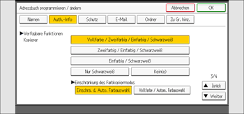 Abbildung Bedienfeld-Display