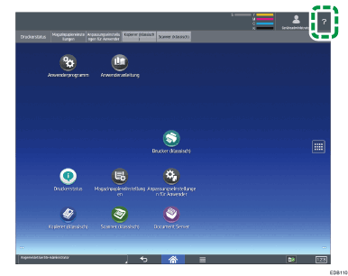 Abbildung Bedienfeld-Display