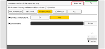 Abbildung Bedienfeld-Display