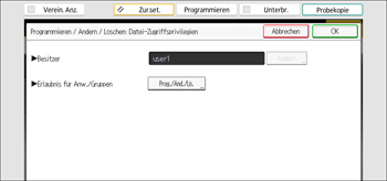 Abbildung Bedienfeld-Display
