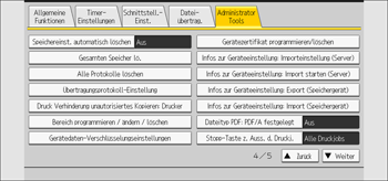 Abbildung Bedienfeld-Display