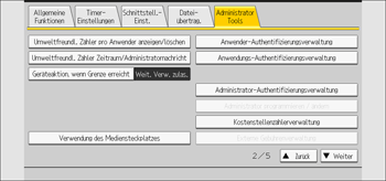 Abbildung Bedienfeld-Display