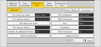 Abbildung Bedienfeld-Display