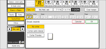 Ilustración de la pantalla del panel de mandos