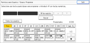 Ilustración de la pantalla del panel de mandos