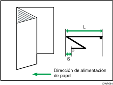Ilustración de Ajustar posición plegado para folleto