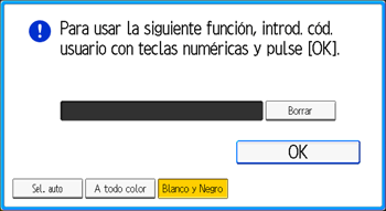 Ilustración de la pantalla del panel de mandos
