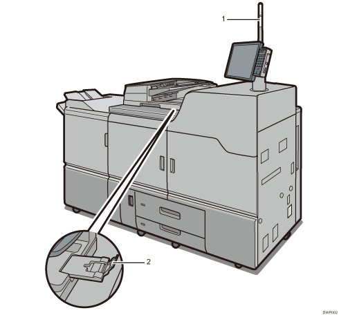 Numeroitu kuva päälaitteen näytöstä