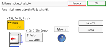 Käyttöpaneelin näyttö
