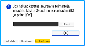 Käyttöpaneelin näyttö