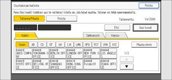 Käyttöpaneelin näyttö