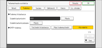 Käyttöpaneelin näyttö