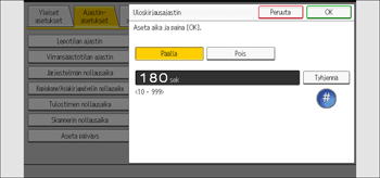 Käyttöpaneelin näyttö