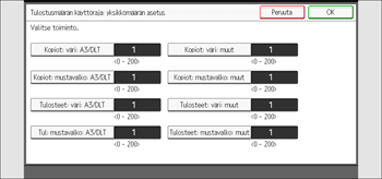 Käyttöpaneelin näyttö