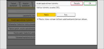 Käyttöpaneelin näyttö