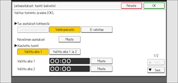 Käyttöpaneelin näyttö