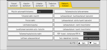 Käyttöpaneelin näyttö