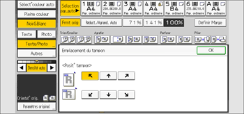 Illustration de l'écran du panneau de commande