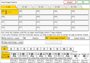 Illustration de l'écran du panneau de commande
