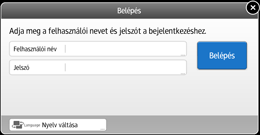 A kezelőpanel ismertetése
