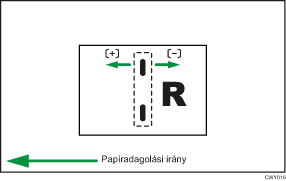Ábra: Lyukasztó helyzetének beállítása füzetnél