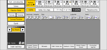 A kezelőpanel ismertetése