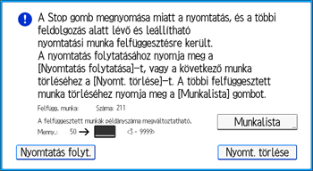 A kezelőpanel ismertetése
