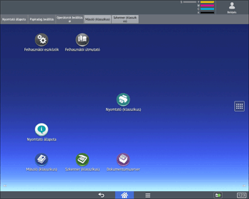 A kezelőpanel ismertetése