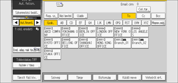 A kezelőpanel ismertetése