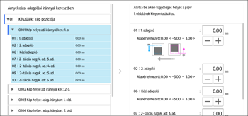 A kezelőpanel ismertetése